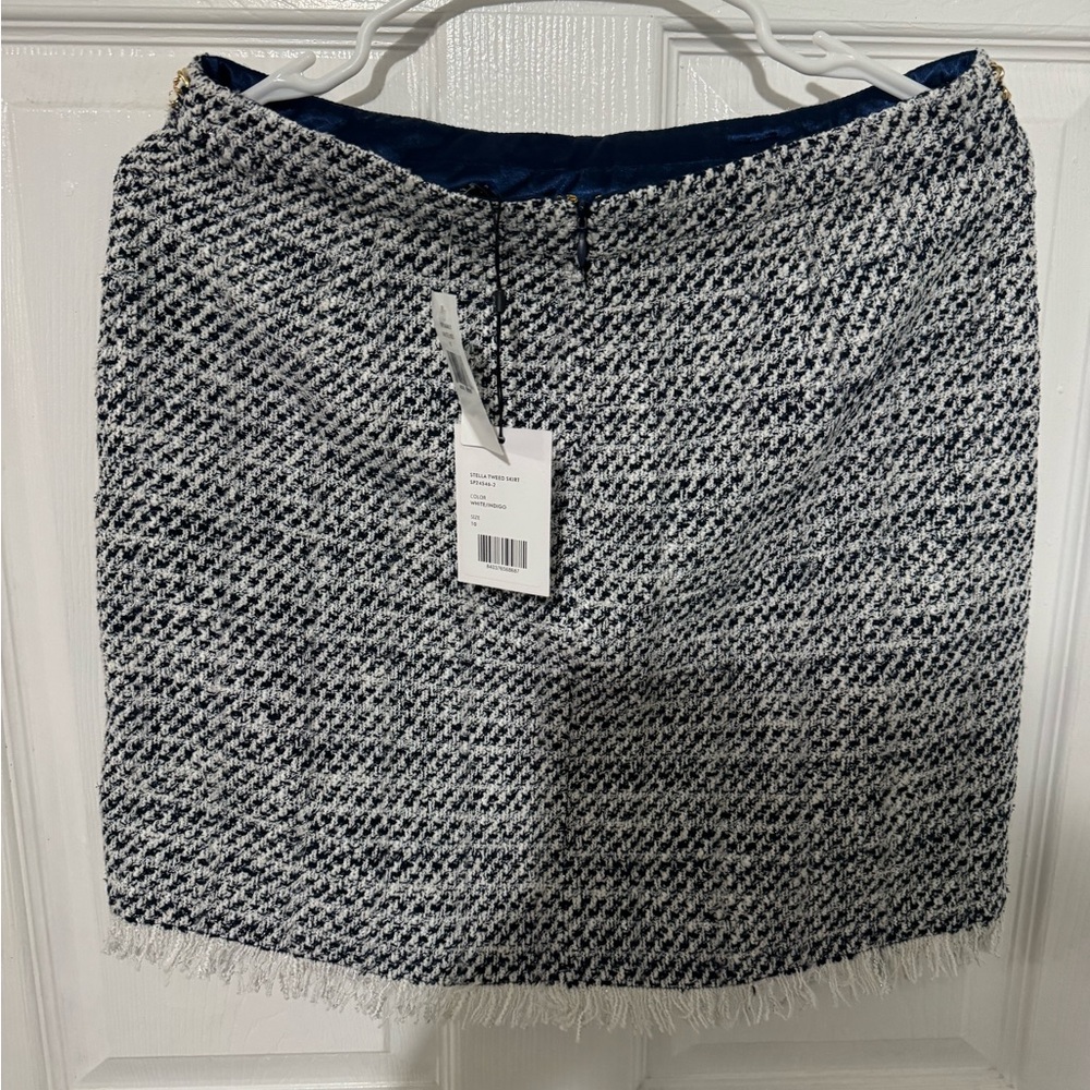 Generation Love Tweed Skirt in Black and White - Picture 6 of 9